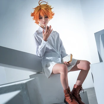 Anime Je Obljubil Neverland Emma Norman Cosplay Kostum Yakusoku ne Neverland Cosplay Kostum za Dekleta Šolsko Uniformo za Ženske
