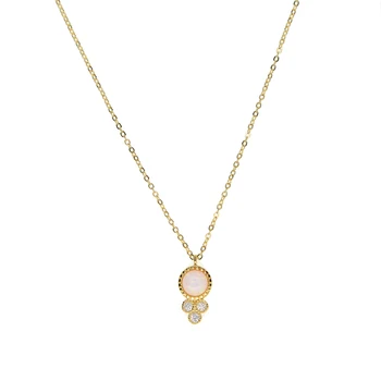 Nov prihod ogenj opal kubičnih cirkonij Chokers ogrlica Moda Opal Obesek Ogrlice pravi 925 srebra Za Ženske preprost nakit