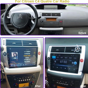 Android 11 Avto Dvd Predvajalnik Za Citroen C4 C-Triomphe C-Quatre 2005-Avto Radio, GPS Navigacija Radio, WIFI 4G