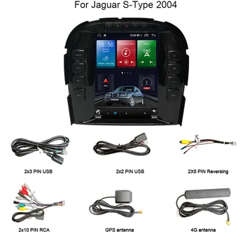 Za Jaguar S-Type 2004 Android 10.0 Okta Jedro 6+128G Autoradio Avto Multimedijski Predvajalnik, GPS