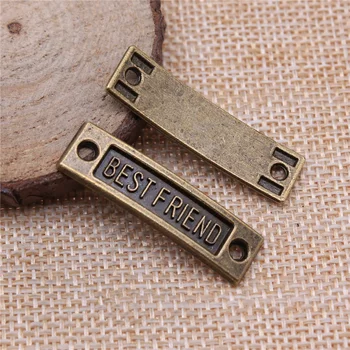 Brezplačna dostava 21pcs 35x9mm antično bronasto najboljši prijatelj čare diy retro nakit fit Uhan keychain lase kartico obesek