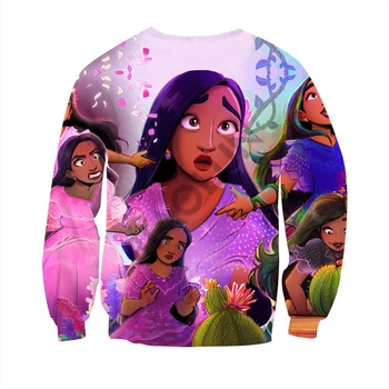Disney Otroci Encanto Princesa Hoodies Oblačil Za Pomlad Jesen Dekleta Sweatshirts Risanka Long Sleeve Hooded Vrhovi 3-14 Let