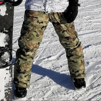 Nove Moške Odrasle Toplo Nepremočljiv Sneg Hlače Na Prostem Smučarskih Snowboard Čevlji Za Sneg Hlače