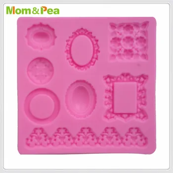 Mama&Grah MPA1636 Okvirji & Trakovi Silikonsko Plesni Paste Sladkorja 3D Fondat Torto Dekoracijo