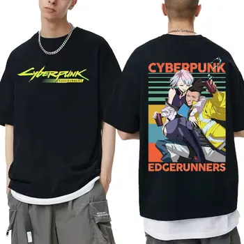 Cyberpunk Edgerunners Graphic Majica s kratkimi rokavi Moški Ženske Modni Priložnostne Tee Lucy Tshirt David Martinez T-shirt Človek Prevelik Ulične