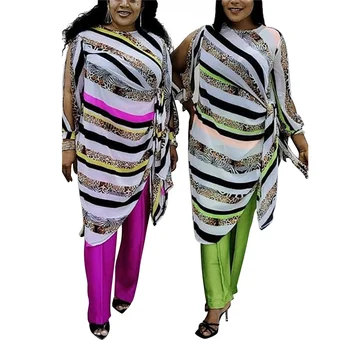 HAOOHU Novo Plus Velikost Ženske Oblačila Dva Kosa iz L-5XL Sodijo Oblačila Tisk Svoboden Vrhovi Dokolenke Trenirko Obleke Mestnih Priložnostne