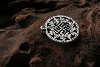 1pcs BIG Svarog simbol amulet obesek za Slovanske moških ogrlica slovanske simbol