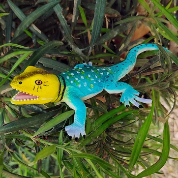 Simulirani plazil plastične živali model igrača kameleon kuščar ring-vratom kuščar otrok kognitivno dvoživk okraski