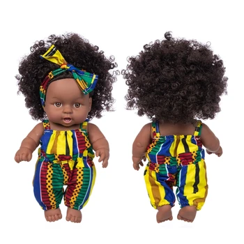 2021 Lutke Obleko Africanreborn silikonski viny 8inch dekle poupee boneca baby mehke igrače dekle todder