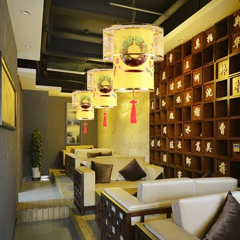 Kitajski slog luč lestenec restavracija čaj hiša hodnika dnevne sobe, hodnik, dekoracijo svetlobe vzdušje počitnice LED