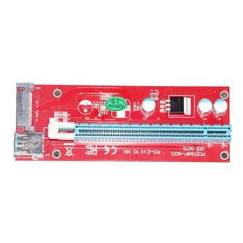 PCI-E Riser Board SATA 15pin Power Interface Extender Kartico USB 3 0 PCI-E 1x, da 16X Tok 4-pin PCI-E Riser Card