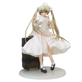 Anime Yosuga No Sora Kasugano Sora Obleko Usnjeni Kovček PVC Dejanje Slika Zbirateljske Model Lutka Igrača 24 cm