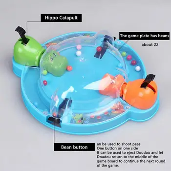 Nove Igre Lačni Tortoise Chomping Hippo Požiranju Kroglice Tekmo Mini Namizje Igra Družino Interaktivne Igrače Otroške Igrače