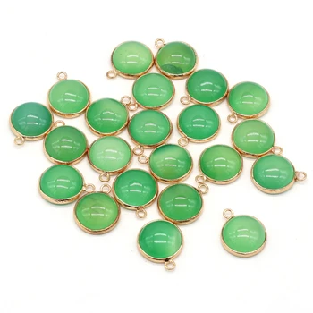 Naravni Kamen Obeski Reiki Zdravi Malezijski Jade čarobne gumbe za Lepe Nakit, Izdelava DIY Ženske, Ogrlica, Uhani Darilo