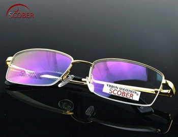 2019 Očala = Scober Zlitine Semi-rim Okvir Gospodarskih Meri Optični Recept Očala za Kratkovidnost Photochromic -1 Do -6