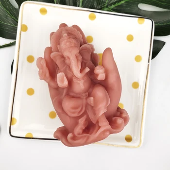 Buda Obliko Silikonsko Plesni 3D Slon Torto Sveče, Mila Sadra Smolo Plesni DIY Aromatherarpy Gospodinjski Dekoracijo Obrti, Orodja