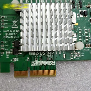 EGI2-NAS I350AM2 I350-T2 Čip Dual-port Gigabit PCI-E Demontaža Omrežna Kartica kot Nalašč Preizkušen