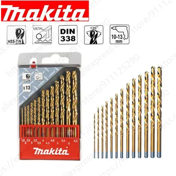 Makita 13PCS Titanium obložene Twist Drill Bit D-43577