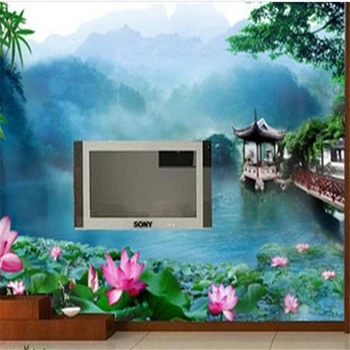 Beibehang 3d stereoskopski ozadje Velik moda po meri prilagojene zidana TV steno stensko naslikal ozadje de papel parede