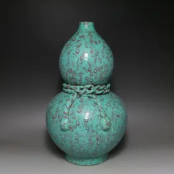#9Antique Stare QingDynasty porcelanasta vaza,turkizno glaze, Doma Odlikovanja / ollection & okras, Brezplačna dostava