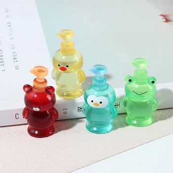 Lutke Miniaturni Simulacije Cartoon Živali Hand Sanitizer Steklenico Model DIY Dodatki, Igrača