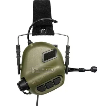 EARMOR M32 MOD3 Streljanje šumov slušalke&Exfil Čelada Železniškega Adapterset Taktični Komunikacijski Earmuff/opremo za Zaščito Sluha