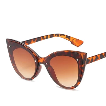2022 Nov Modni Velik Okvir Mačka Oči, sončna Očala za Ženske Ženski Trend ins Gradient sončna Očala Ulica Streljanje Leopard Očala