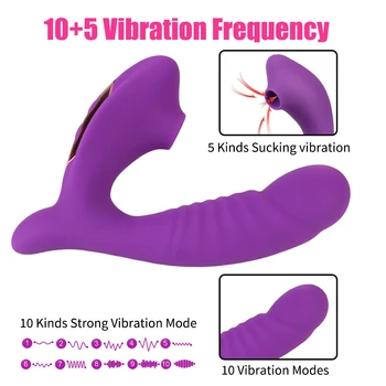 Dildo, Vibrator 10 Hitrost G Spot Massager Klitoris Vagine Stimulator Spolnih Igrač za Ženske Klitoris Bedak Vibrator Ustni Jezika Sesanju