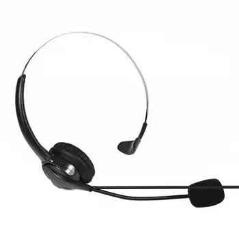 Klicni Center Slušalke Z Mikrofonom Kristalno Priključite Telefonski Operater Glas Slušalke Za Računalnik PC Igre za Nadzor Glasnosti