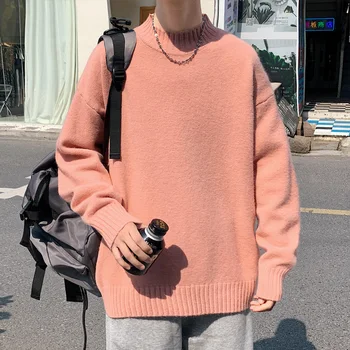2021 moške Najlon visoke kakovosti jesensko zimski pulover moške pol visoko vratu akril pulover barva pulover