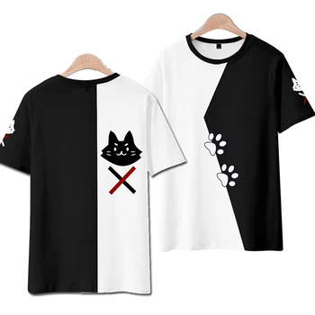 VTuber Ookami Mio 3D Natisnjeni T-shirt Hololive Cosplay Poletje Tee Vrhovi okoli Vratu Kratek Rokav Japonski Ulične Plus Velikost