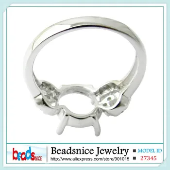 Beadsnice ID27345 elegantno vedno nove oblike Pol Gori obroč nastavitve diy sterling srebrni prstan Nastavitev za zaročni prstan