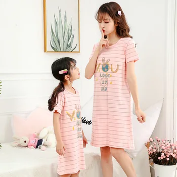 Kitajski Slog Spanja Obleko 2022 Poletje Novo 2-12 Let Dekleta Sleepwear Otroci Pižame Noč Obleke Oblačenja