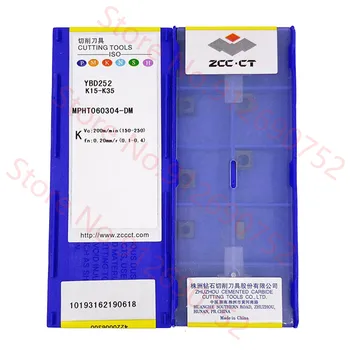 ZCC.CT MPHT060304-DM YBD252/MPHT080305-DM YBD252/MPHT120408-DM YBD252 KARBIDA VSTAVITE 10PCS/BOX