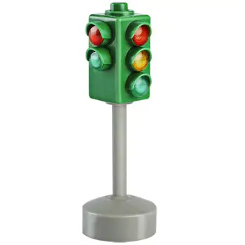 Mini prometni Znaki Prometni Svetlobni Blok z Zvokom LED Otrok Varnosti Izobraževanje Igrača