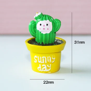 1/12 Lutka Hiša Miniaturni Smolo lončnica Kaktus Simulacije Cvet Model za Mini Dekoracijo Lutke Dodatki