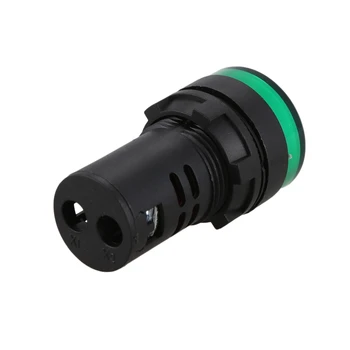 4 Kos AC220V Zelena LED Indikator Napajanja Pilotni Signala sveti Lučka 22 mm Dia