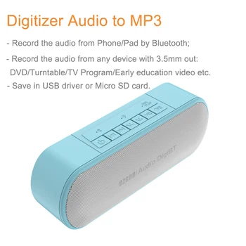 Mini Prenosni Avto Glasbeni Zvočnik Brezžični Bluetooth z Eno Tipko za Snemanje Na TF Kartice USB Mp3 Predvajalnik, RAČUNALNIK Telefon Zvočna Zajemanje Kartico