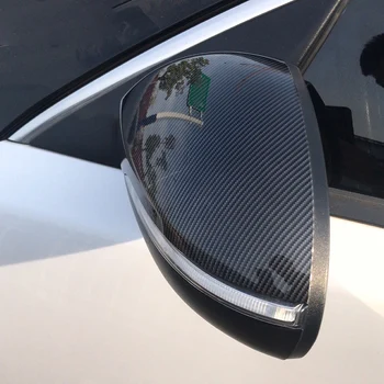 Ogljikovih Vlaken Strani Krilo Ogledalo Rearview Mirror Kritje Lupini Skp Stanovanj za KIA K3 Forte 2013-2017