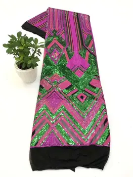 Lepo večerno obleko design/S bleščica vezenje francoski očesa Afriške čipke tkanine šivala poročno obleko, krilo stranke