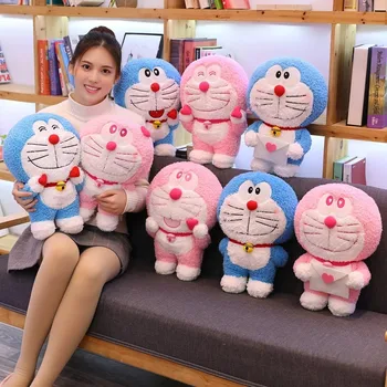 Risanka 45/60 cm Vroče Anime Stand By Me Doraemon Plišastih Igrač Mehko Srčkan Mačke Lutke, Nagačene Živali Blazino za Otroke Dekleta Darila