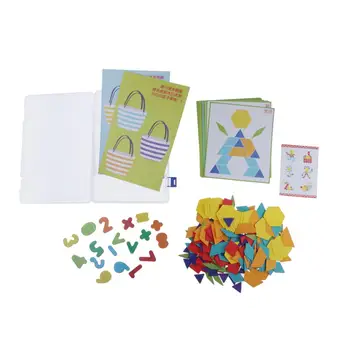1Set/170 Tangram Sestavljanke Jigsaw Možganov Teaser Igrača za Učenje Otrok Multicolor