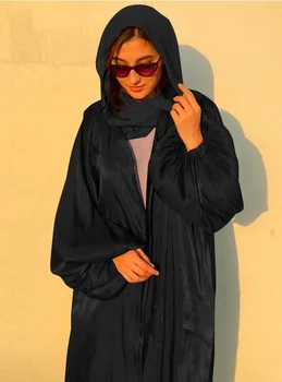 Muslimanska oblačila Hidžab Obleko Eid Abaya Dubaj Mehurček Rokav Poletje turške Obleke Abayas za Ženske Islamska Oblačila Kimono Femme Musulmane
