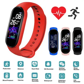 JOYCE20220526 AB45978# Smart Pasu, Bluetooth, Fitnes Zapestnica Moški Ženske Tracker Športni Pas Srčnega utripa, števec korakov BloodA