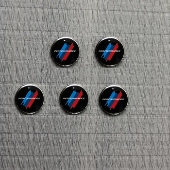 5PCS X 11 mm Daljinski Ključ Kovinski Značko M Moč Uspešnosti Emblem Logotip Nalepko za BMW Serije 3 Serije 5 7 Serije Z4 X3 X4 X5 X6