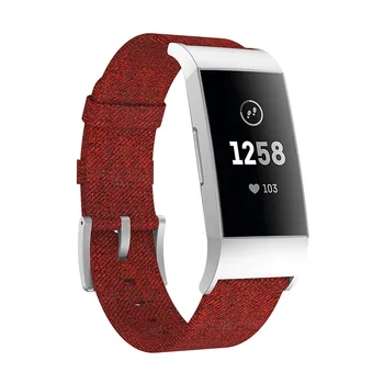 Pisane Trak za Fitbit Polnjenje 3 Smart Zapestnico Watch Band Platno Najlon Zamenjava Moški Ženske Smartwatch Charge3 wriststrap