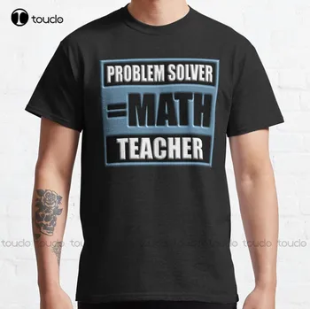 Nov Problem, Reševalec, Učiteljica Matematike 9 Klasičnih T-Shirt ženska Golf Majice Cotton Tee Shirt Xs-5Xl Unisex Modna Smešno Tshirt