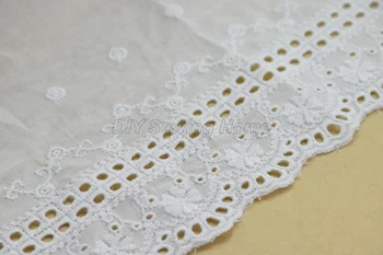 12 cm, širina Bombaž embroid čipke šivanje traku guipure trim tkanine osnove pletenje DIY Oblačila Dodatki brezplačna dostava#3315