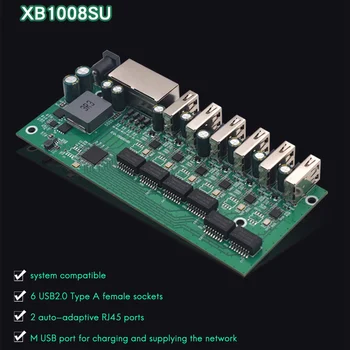 XB1008SU USB 8Port 100M mrežno Stikalo Modul