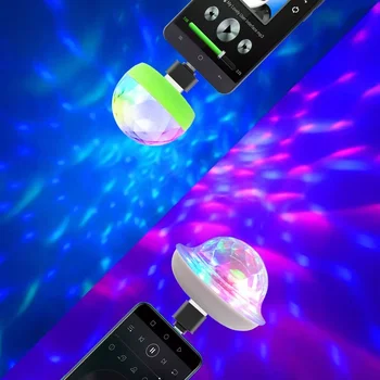 Dj Lučka Led Bar Noč Svetlobe LED RGB Disco Luči Razsvetljavo Projektor Dobrodošli Svetlobe Mikro Kristalno Kroglo Zvok Stranka Svetlobe
